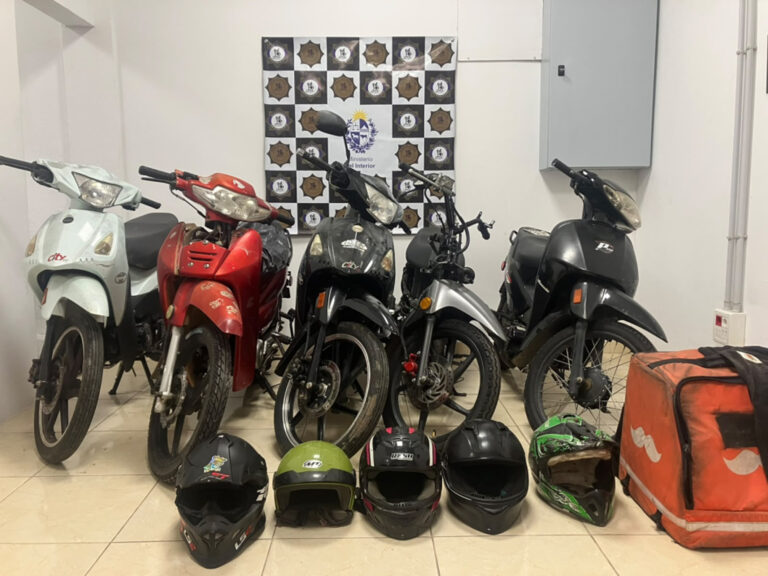 La Policía recuperó cinco motos hurtadas en Minas