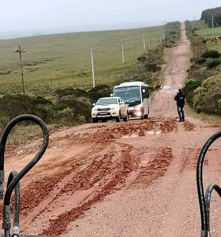 Las lluvias golpean la Ruta 108 y complican la conexión entre Zapicán y Minas