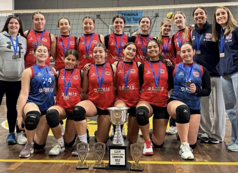 Olimpic Atenas sub 14 es bicampeón uruguayo en vóley y clasificó al Sudamericano