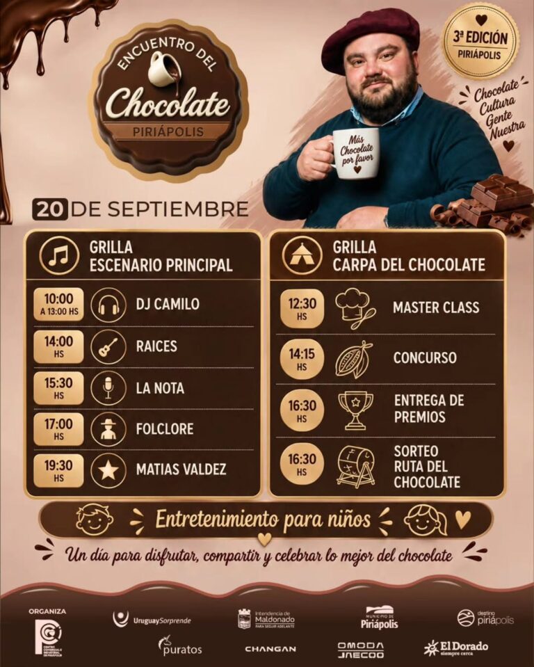 “Encuentro del Chocolate” este domingo en Piriápolis